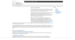 Desktop Screenshot of cours-de-psychologie.fr